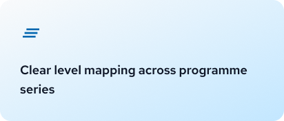 Clear level mapping across programme series